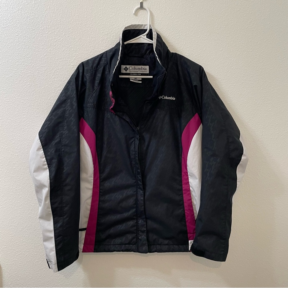 Columbia interchange jacket black pink medium